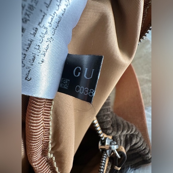 GUCCI Interlocking G Star Childrens Kids Crossbody Belt Bag Fanny Brown Corduroy - Picture 13 of 14